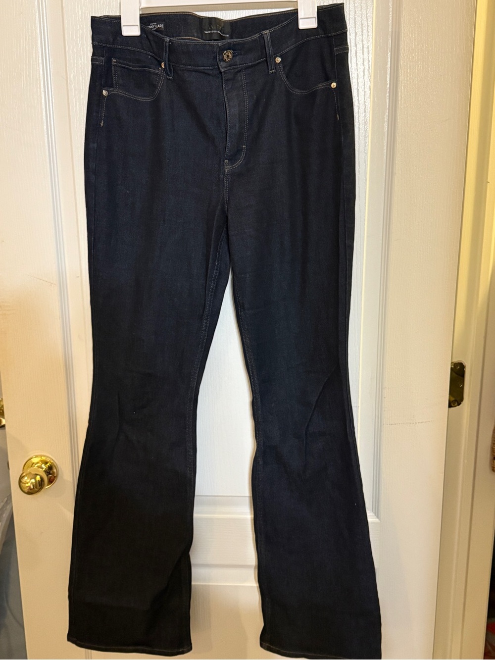White House Black Market Dark Blue Flare Jeans